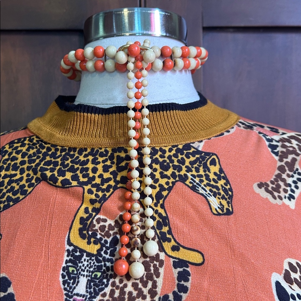 Fun Funky Vintage Beaded Choker - Picture 4 of 7